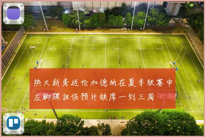 热火新秀迈伦加德纳在夏季联赛中左脚踝扭伤预计缺席一到三周